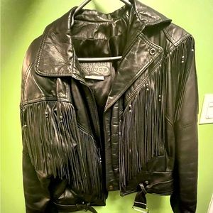 The leather ranch the le ranch cuir woman leather jacket size 1